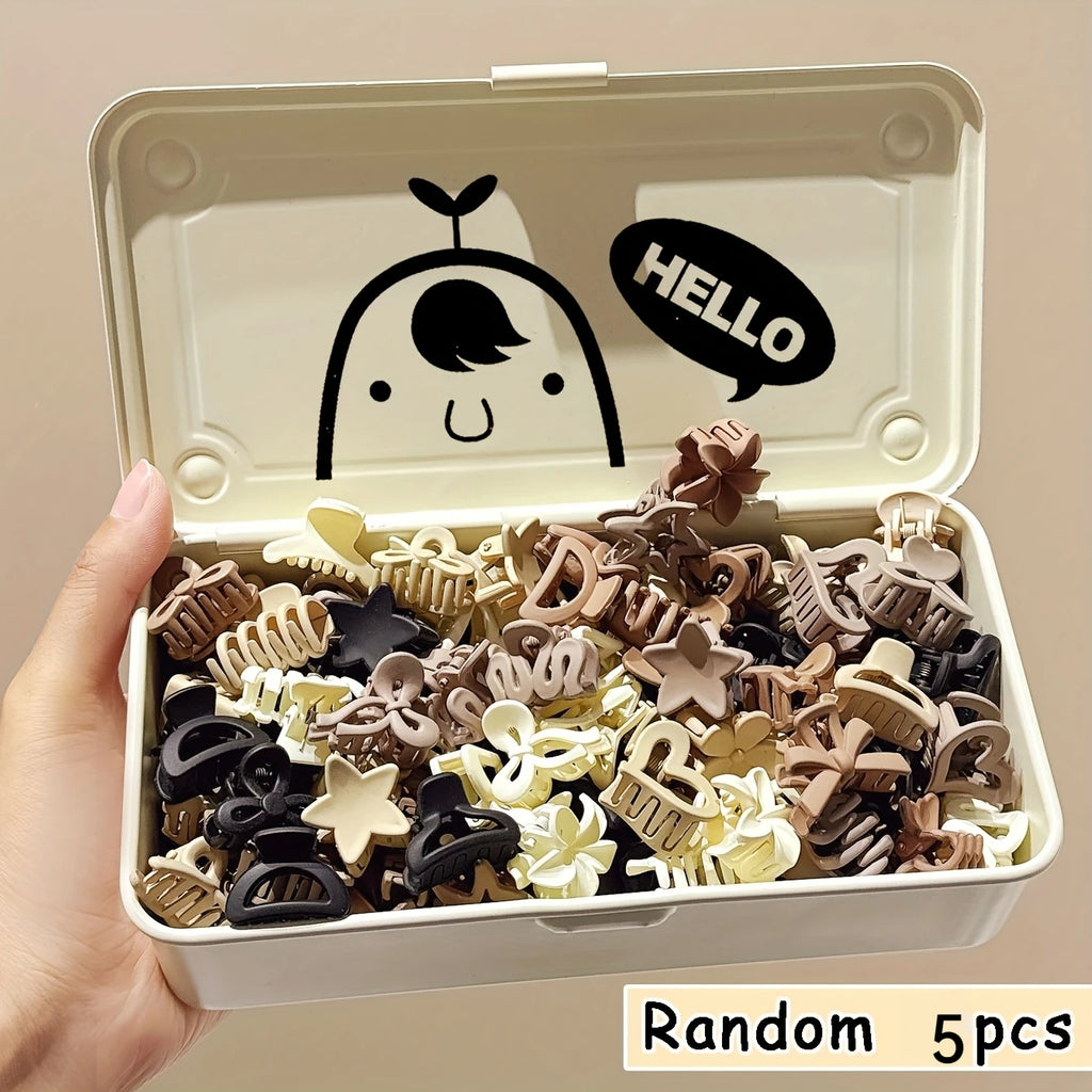 5/10/20/30 Stück Beige Mischpaket Kleine Clips, Süße Mädchen Accessoires - Perfekt für den täglichen Gebrauch, besondere Anlässe oder Reisegeschenke
