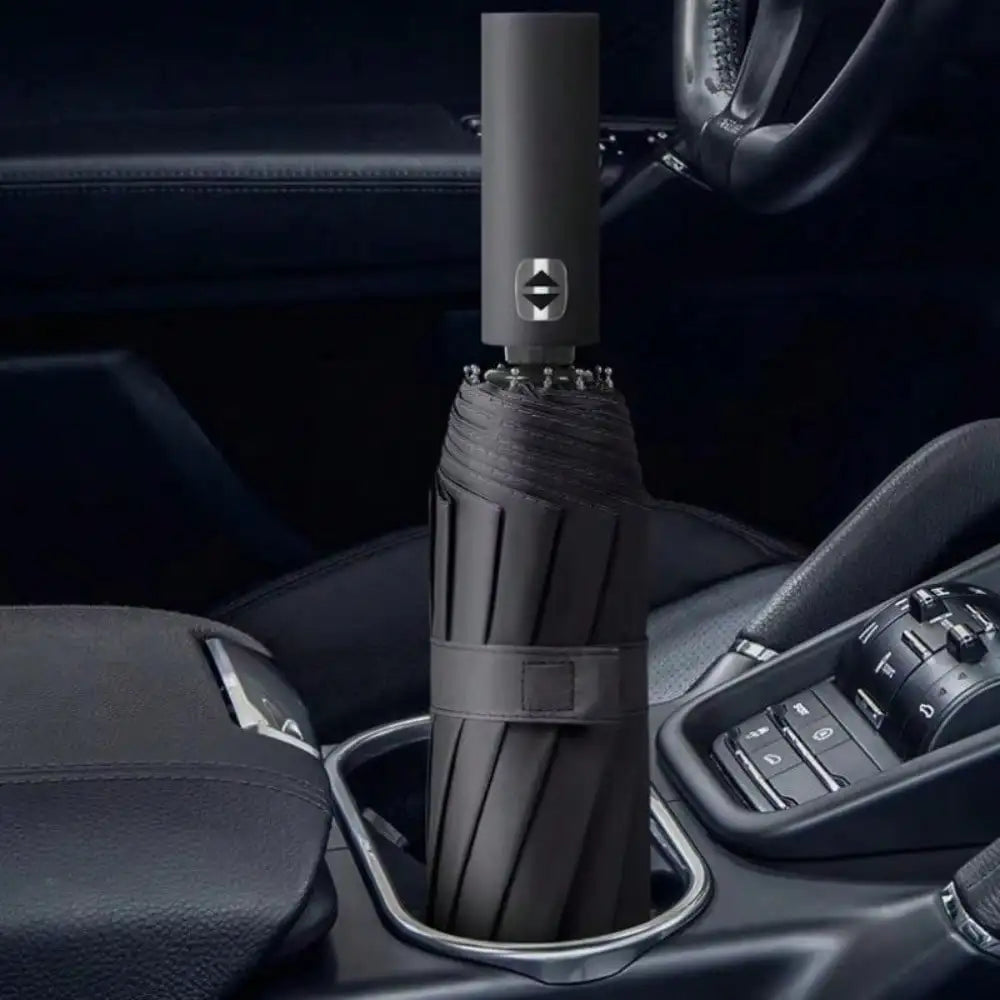 Automatic Black Glue Folding Rain Umbrella Reinforcement And Thickening For Sun And Rain Protection Umbrella