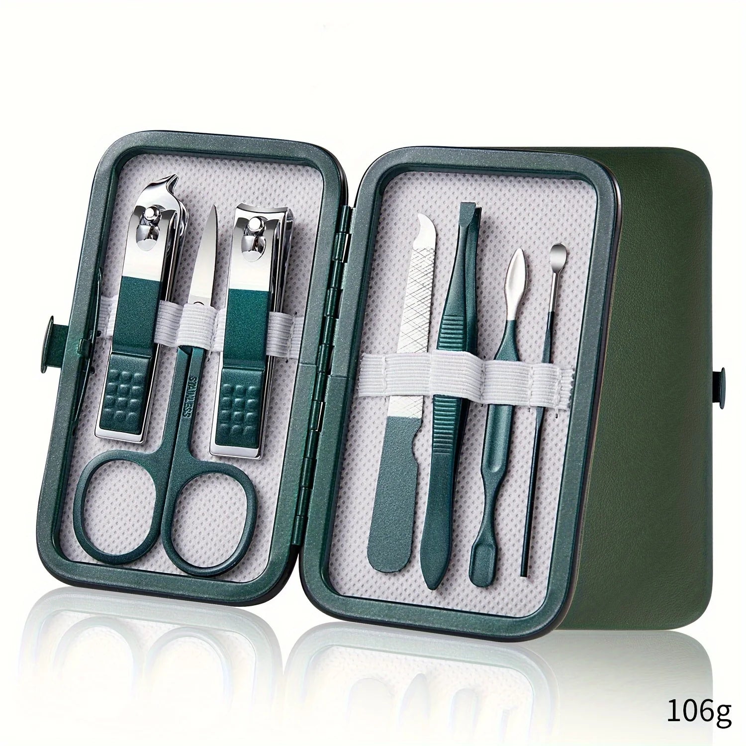 Professionelles 7/10/12/18-teiliges Nagelpflegeset aus Edelstahl Maniküre & Pediküre Set Nagelknipser Set mit Reiseetui