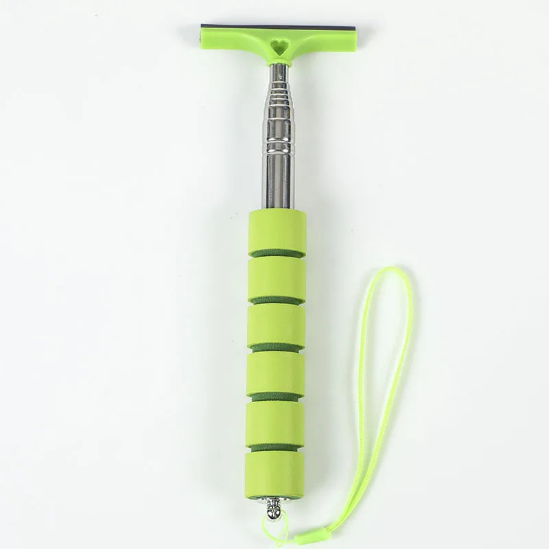 Car Rearview Mirror Wiper Telescopic Handle Car Rearview Mirror Wiper Durable Stainless Auto Glass Cleaning Tools Cleaning Brush