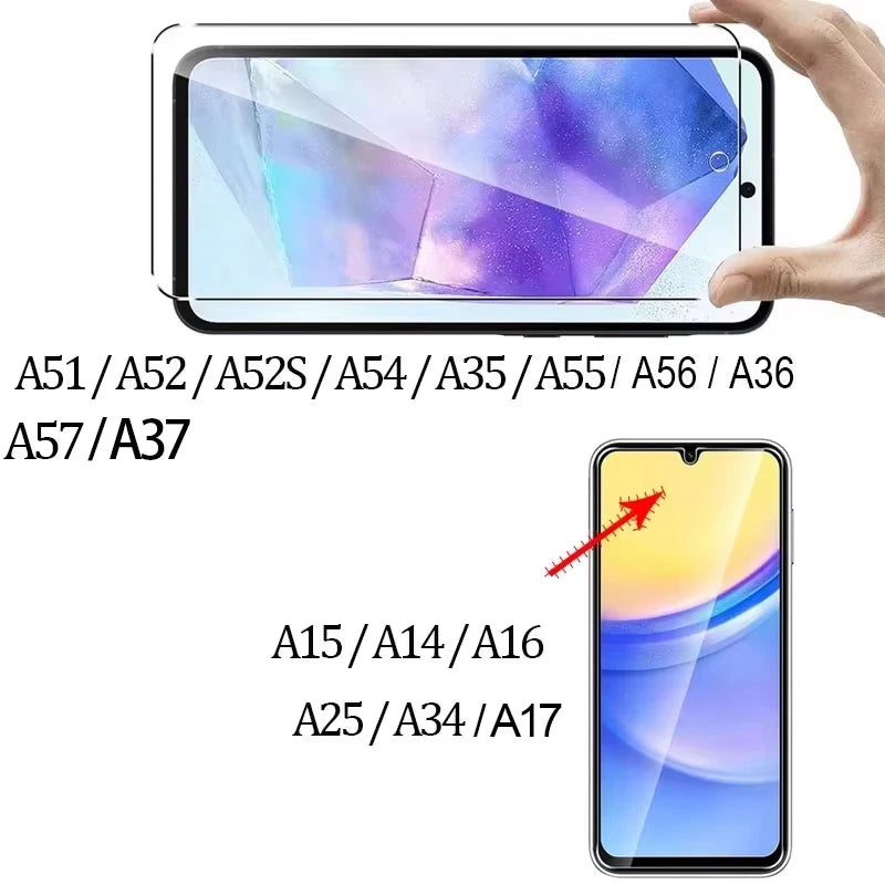 9H Displayschutzfolie für Samsung A15 A16 A56 A36 A17 A14 A25 A24 A55 A53 A52 A57 A37 A34 A35 Panzerglas Samsung Galaxy A15