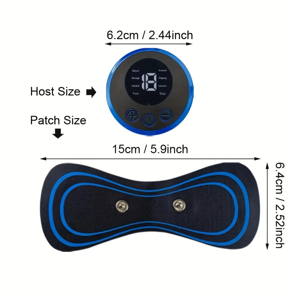 Muskel-Elektromassager 2/3/4 Stk. EMS Nackenmassagegerät 8 Modi 19 Stärken Vibrationsinstrument Behandlung