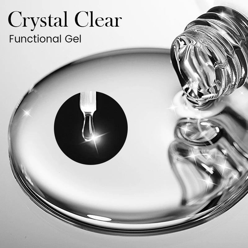 BORN PRETTY 10ml Base Gel Top Coat Rubber Gel Aufbaugel für Nägel Tools Soak Off UV LED Nagellack Funktionsgel