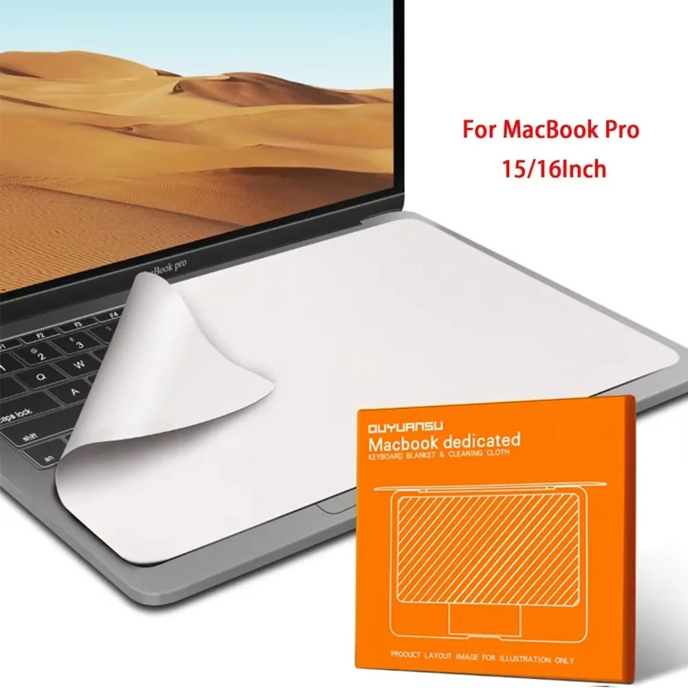 Geeignet für MacBook Pro Tastatur-Staubtuch, Luftwischertuch, Laptop Computer 13/15/16 Zoll Mac Bildschirmreinigungs-Abdeckungstuch
