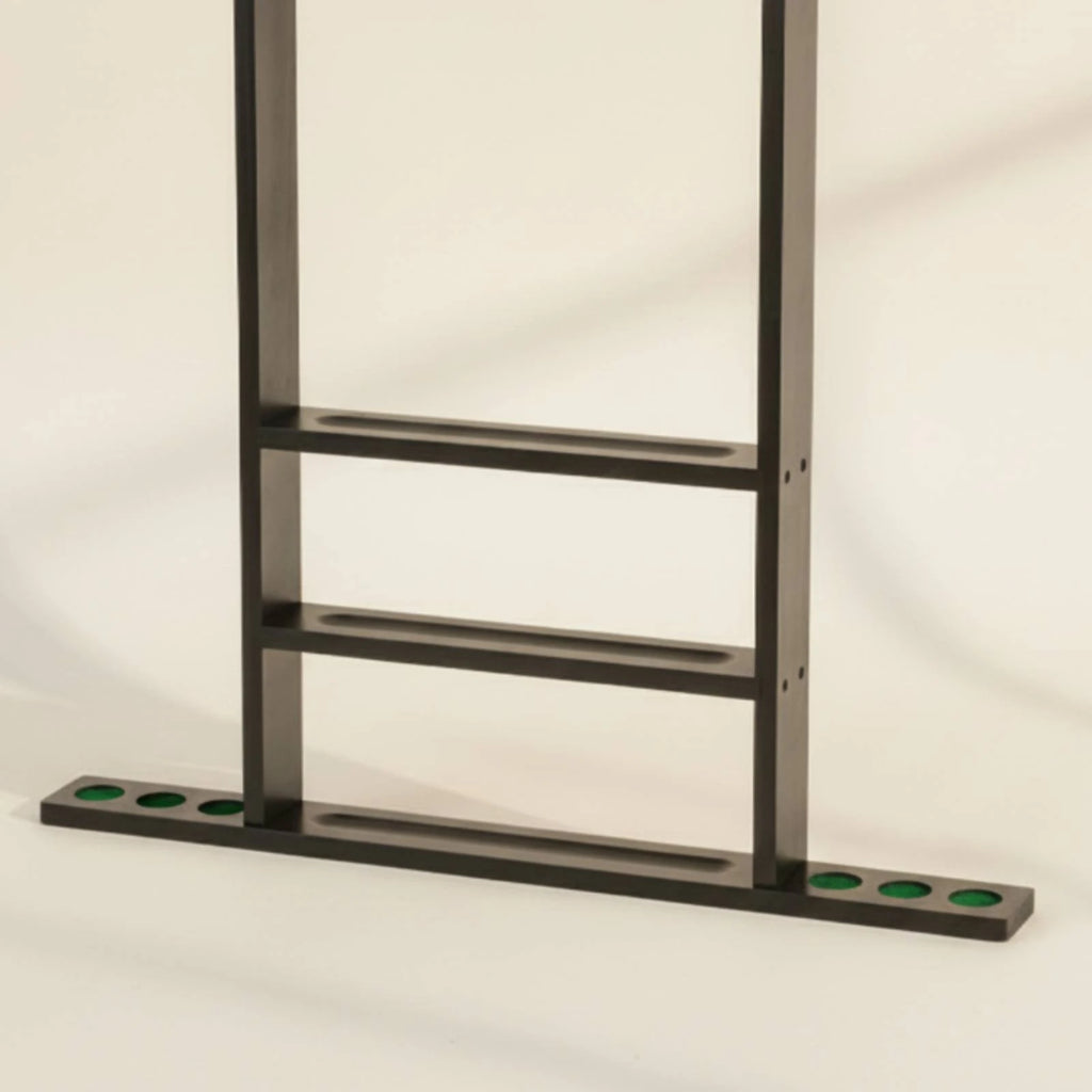 Pool Cue Rack with Accessory Storage Hardwood Pool Cue Rack Sturdy Easy to Install for Game Room, Home Bar
