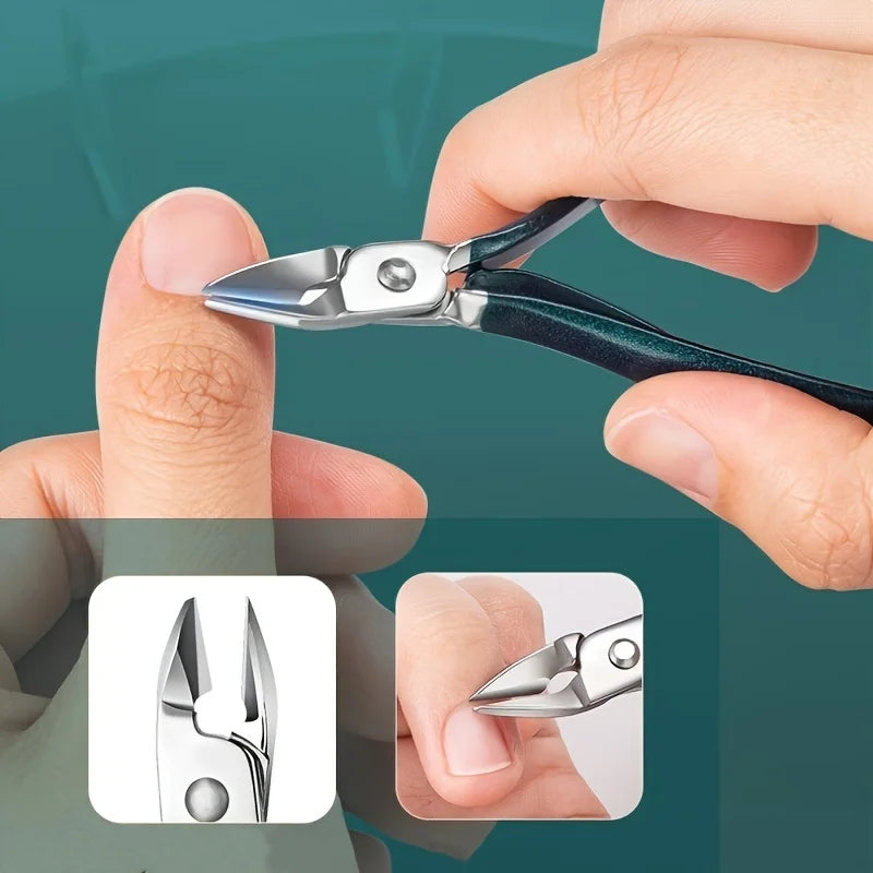 Professionelles 7/10/12/18-teiliges Nagelpflegeset aus Edelstahl Maniküre & Pediküre Set Nagelknipser Set mit Reiseetui