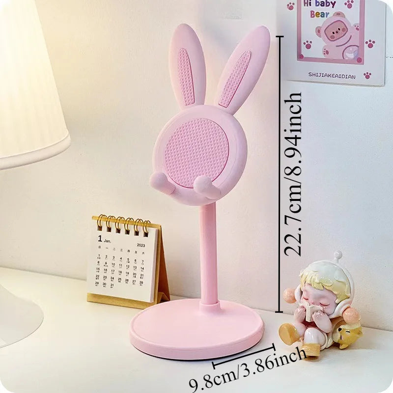 Niedlicher Hasen Handy-Ständer Desktop Höhenverstellbar Handyhalterung Handy-Zubehör Handy-Ständer Handy-Griff