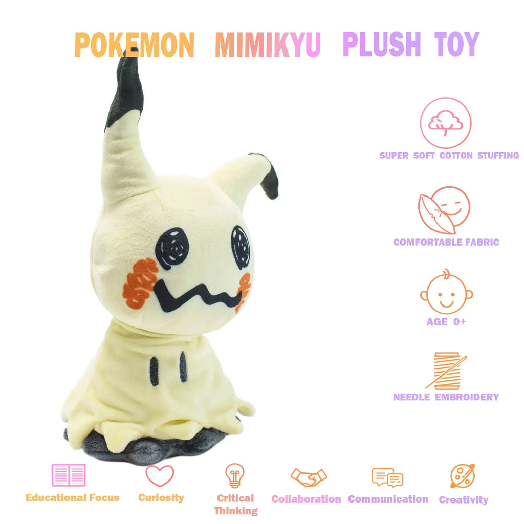 Mimikyu Eevee Plüschtier, Geburtstagsgeschenke für Kinder, Weihnachten, Anime-Charakter-Puppen 17,8 cm