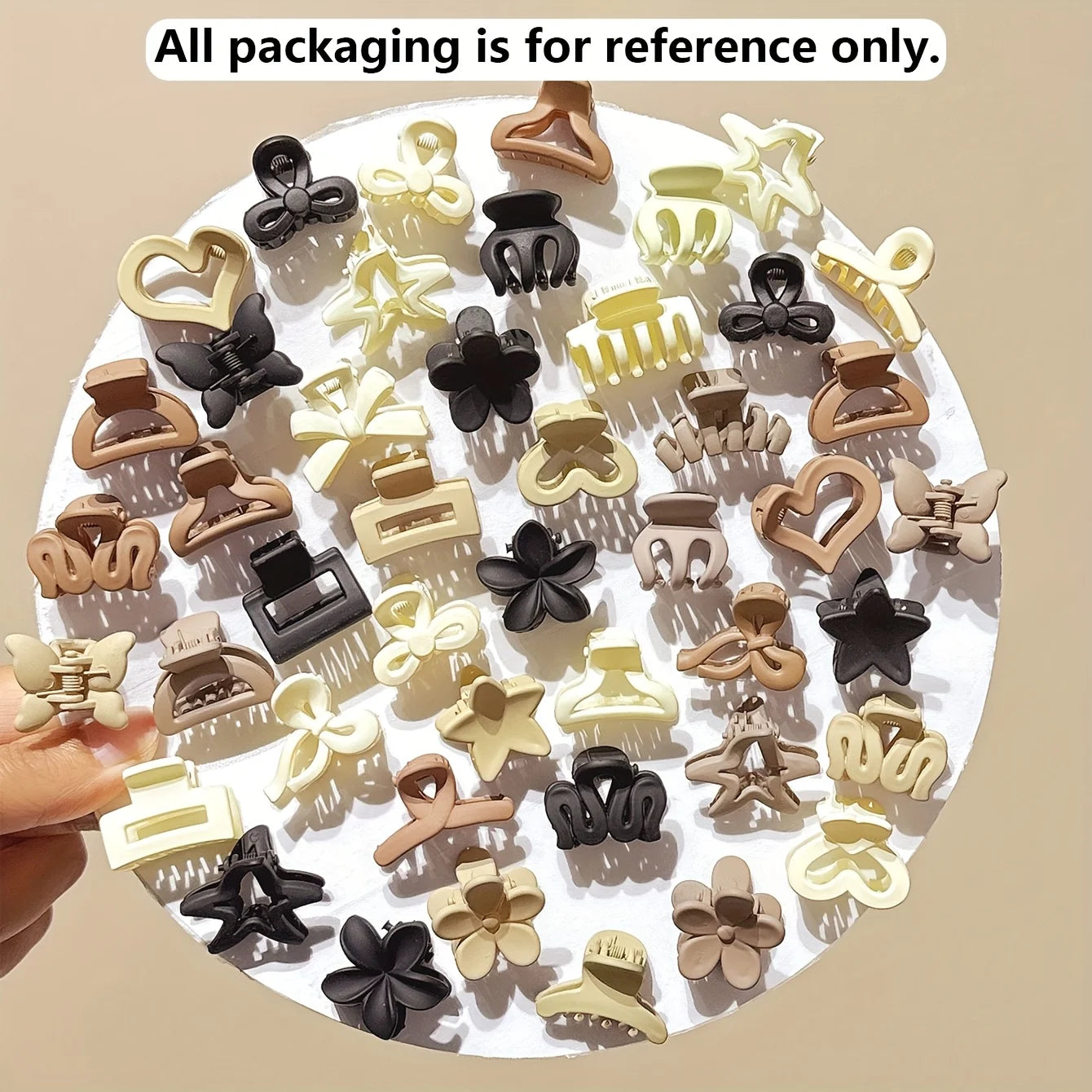 5/10/20/30 Stück Beige Mischpaket Kleine Clips, Süße Mädchen Accessoires - Perfekt für den täglichen Gebrauch, besondere Anlässe oder Reisegeschenke