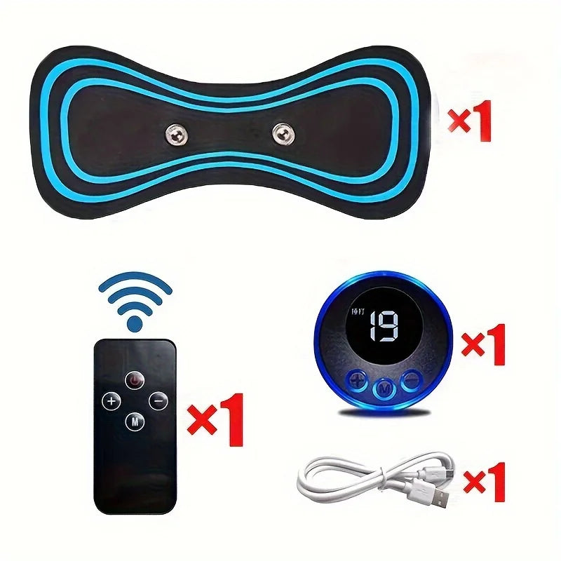 Muskel-Elektromassager 2/3/4 Stk. EMS Nackenmassagegerät 8 Modi 19 Stärken Vibrationsinstrument Behandlung