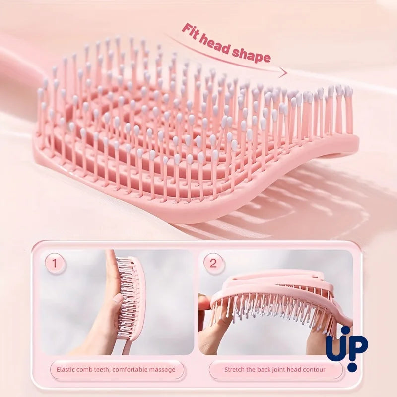 Volumizing Entwirrkamm Haar-Massagekamm mit Hohl-Design Haarstyling-Tools für Echthaarperücken