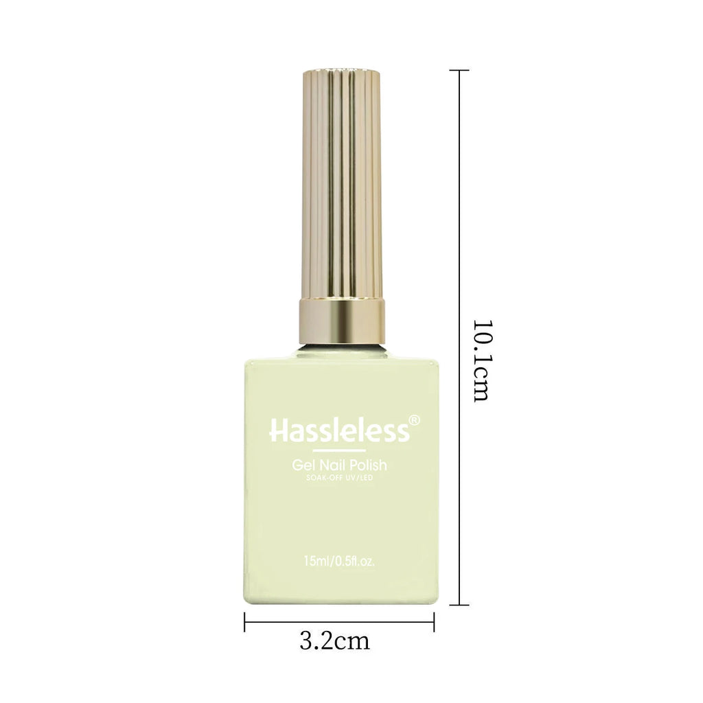 Problemloses 1 Fläschchen (15ml) Hellgelbes Vollfarben-Nagelgel — Einfacher, anfängerfreundlicher Soak-Off-Gel-Nagellack, geeignet für alle Gelegenheiten