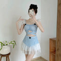 Ladies Slimming Halter Bathing Suit Cute Bowknot Retro High Neck Swimwear Fashion Summer Vacation Pool Party Outfits