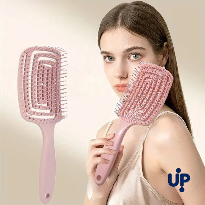 Volumizing Entwirrkamm Haar-Massagekamm mit Hohl-Design Haarstyling-Tools für Echthaarperücken