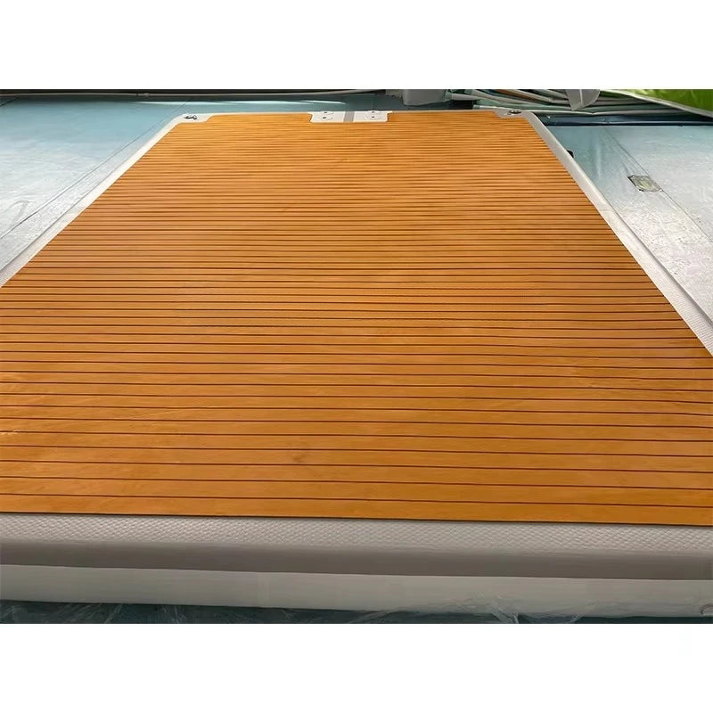 Beliebter Drop-Stitch-aufrollbarer aufblasbarer Yachtsteg schwimmender Jet-Ski-Dock Pontondeck aufblasbare Dockplattform zum Schwimmen