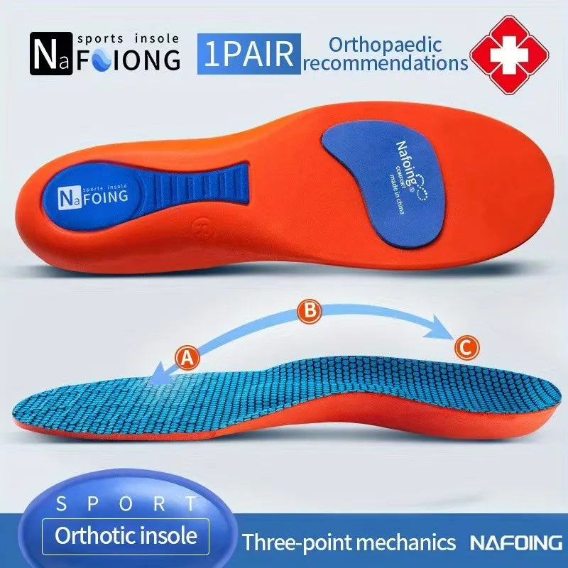 Orthopädische Einlegesohlen für Füße Sport Stoßdämpfende Einlegesohlen für Schuhe Fußgewölbestütze Plantarfasziitis Vorlagen Polster Herren Damen Sohle