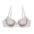 Ensemble Lingerie Dentelle Brodée Sexy Pour Femmes, Soutien-Gorge Minimiseur, Armature Douce Anti Affaissement Confort Quotidien