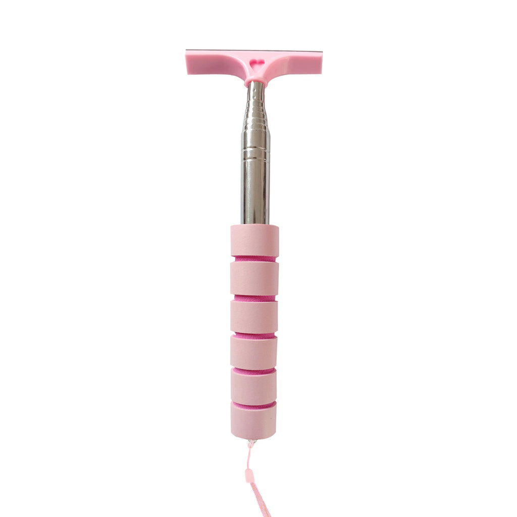 Car Rearview Mirror Wiper Telescopic Handle Car Rearview Mirror Wiper Durable Stainless Auto Glass Cleaning Tools Cleaning Brush