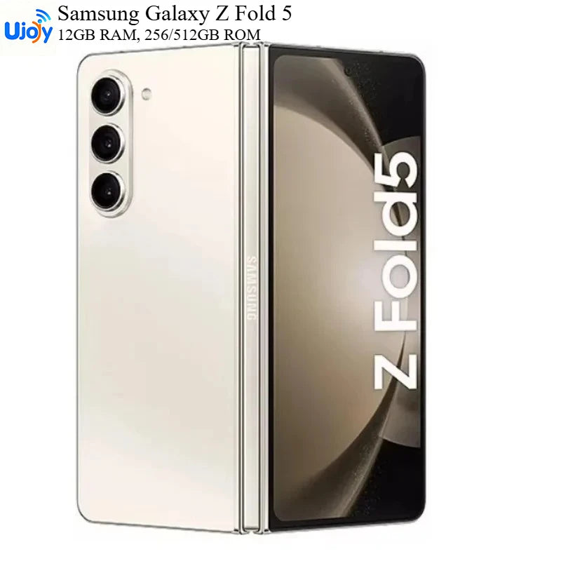 Network Unlock Android Rrefurbished Phone Samsung Galaxy Z Fold 5 5G 12GB RAM+256GB ROM Foldable Screen Smartphone with NFC