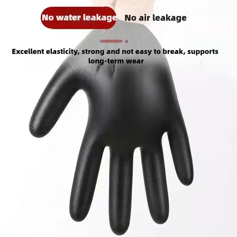 Schwarze Einweghandschuhe Nitril Latexfrei & Puderfrei für Tätowierungen Maniküre Salonreinigung Einweg-Lebensmittelhandschuhe Latexhandschuhe