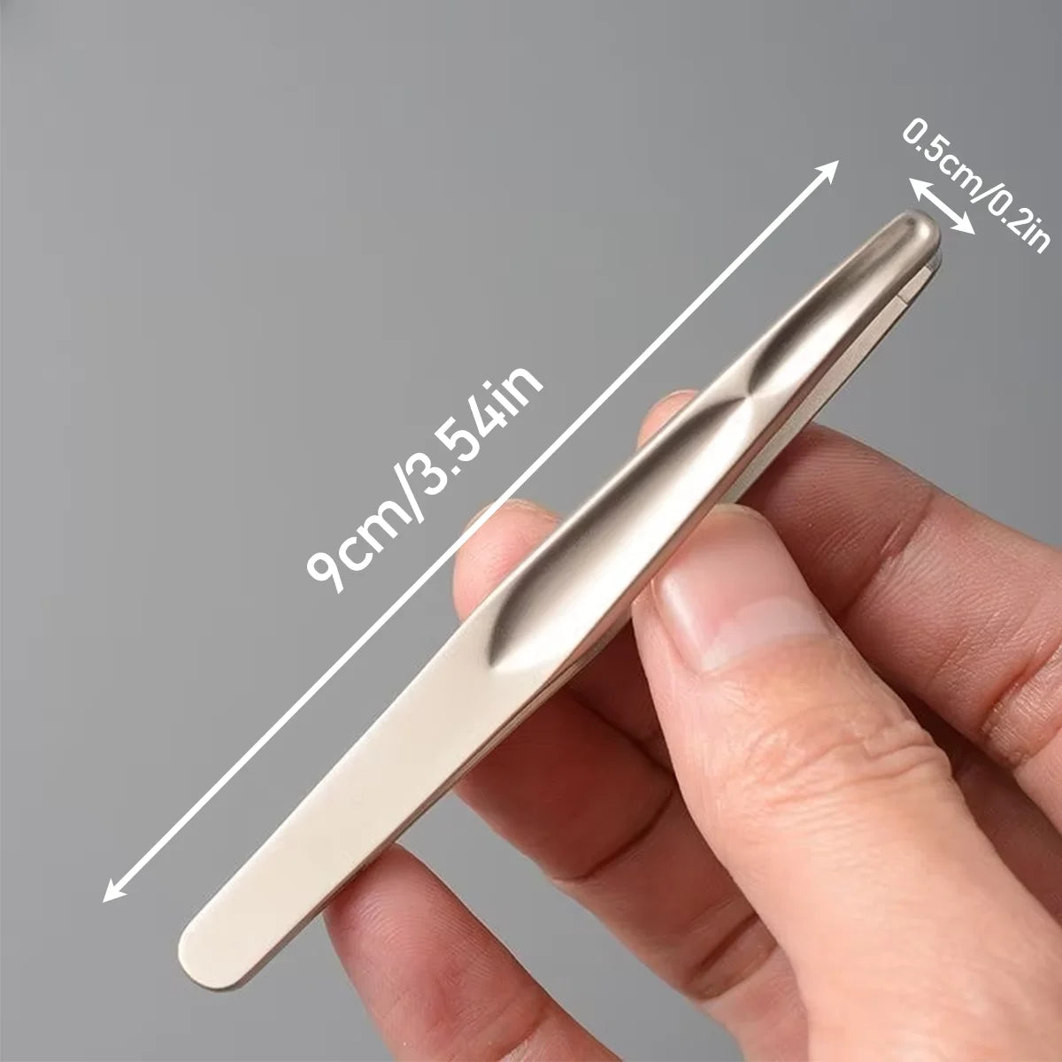 Premium Pinzette aus Edelstahl mit Rundkopf zur Entfernung von Augenbrauen- und Gesichtshaaren, nahtlose Klammern, Präzisions-Bartclip für kurze Haare
