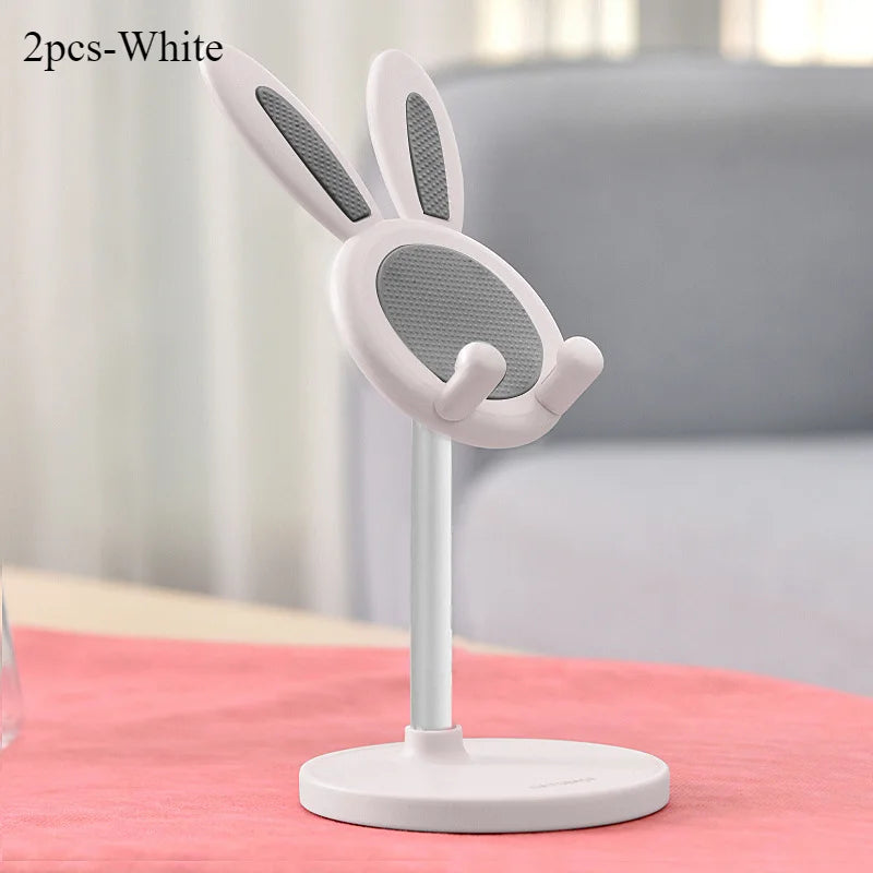 Niedlicher Hasen Handy-Ständer Desktop Höhenverstellbar Handyhalterung Handy-Zubehör Handy-Ständer Handy-Griff