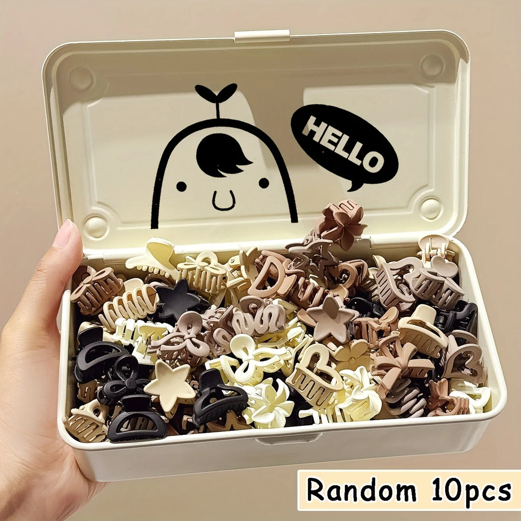 5/10/20/30 Stück Beige Mischpaket Kleine Clips, Süße Mädchen Accessoires - Perfekt für den täglichen Gebrauch, besondere Anlässe oder Reisegeschenke