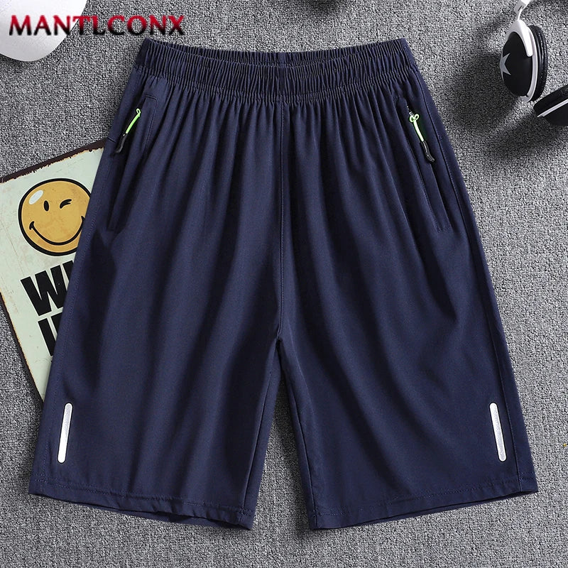 Sommer Herren Shorts Coole Sportbekleidung Laufshorts Freizeit-Unterteile Fitnessstudio Fitness Training Jogging Shorts Herren Schwarz Grau