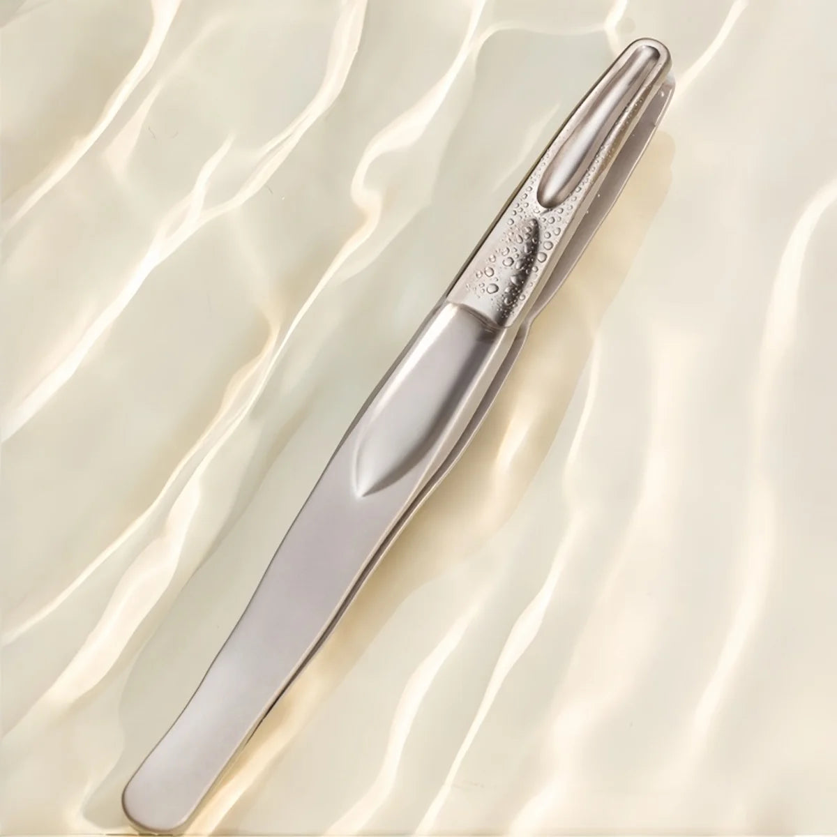 Premium Pinzette aus Edelstahl mit Rundkopf zur Entfernung von Augenbrauen- und Gesichtshaaren, nahtlose Klammern, Präzisions-Bartclip für kurze Haare