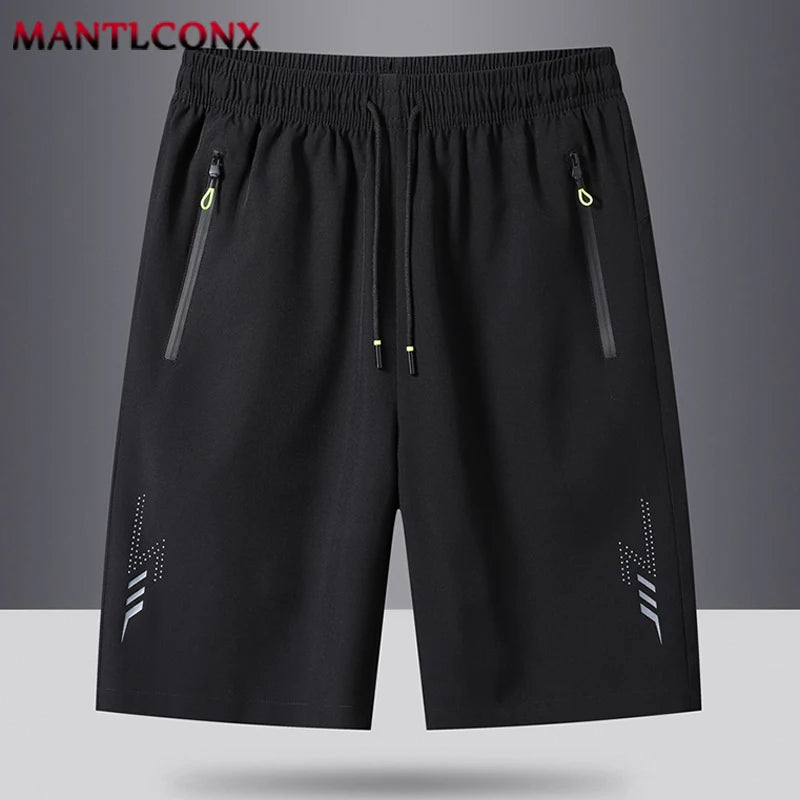 Sommer Herren Shorts Coole Sportbekleidung Laufshorts Freizeit-Unterteile Fitnessstudio Fitness Training Jogging Shorts Herren Schwarz Grau