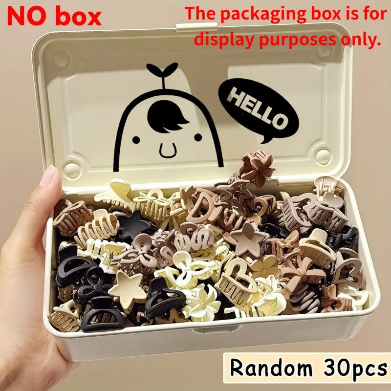 5/10/20/30 Stück Beige Mischpaket Kleine Clips, Süße Mädchen Accessoires - Perfekt für den täglichen Gebrauch, besondere Anlässe oder Reisegeschenke
