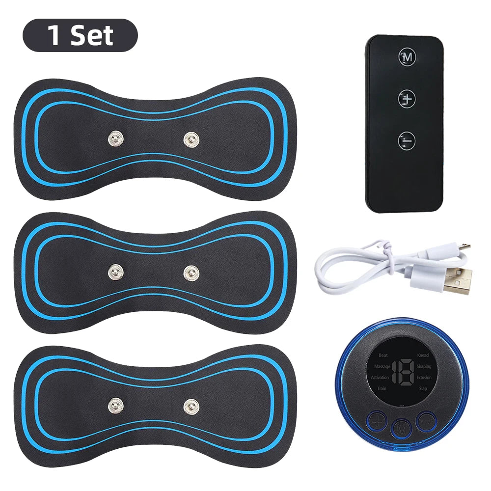 Muskel-Elektromassager 2/3/4 Stk. EMS Nackenmassagegerät 8 Modi 19 Stärken Vibrationsinstrument Behandlung