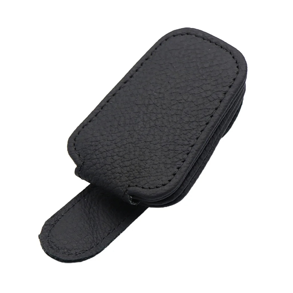 Sonnenbrillenhalter ist geeignet für Auto-Sonnenblenden Magnetischer Leder-Sonnenbrillenclip und Ticketclip Auto-Sonnenblenden-Zubehör