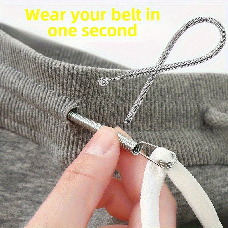 Biegsamer Feder-Kordelzug-Einfädler-Clip für Hosen Hoodies Gummiband Spitze Kordel Flexibler Kordelzug zum Einfädeln DIY Nähzubehör