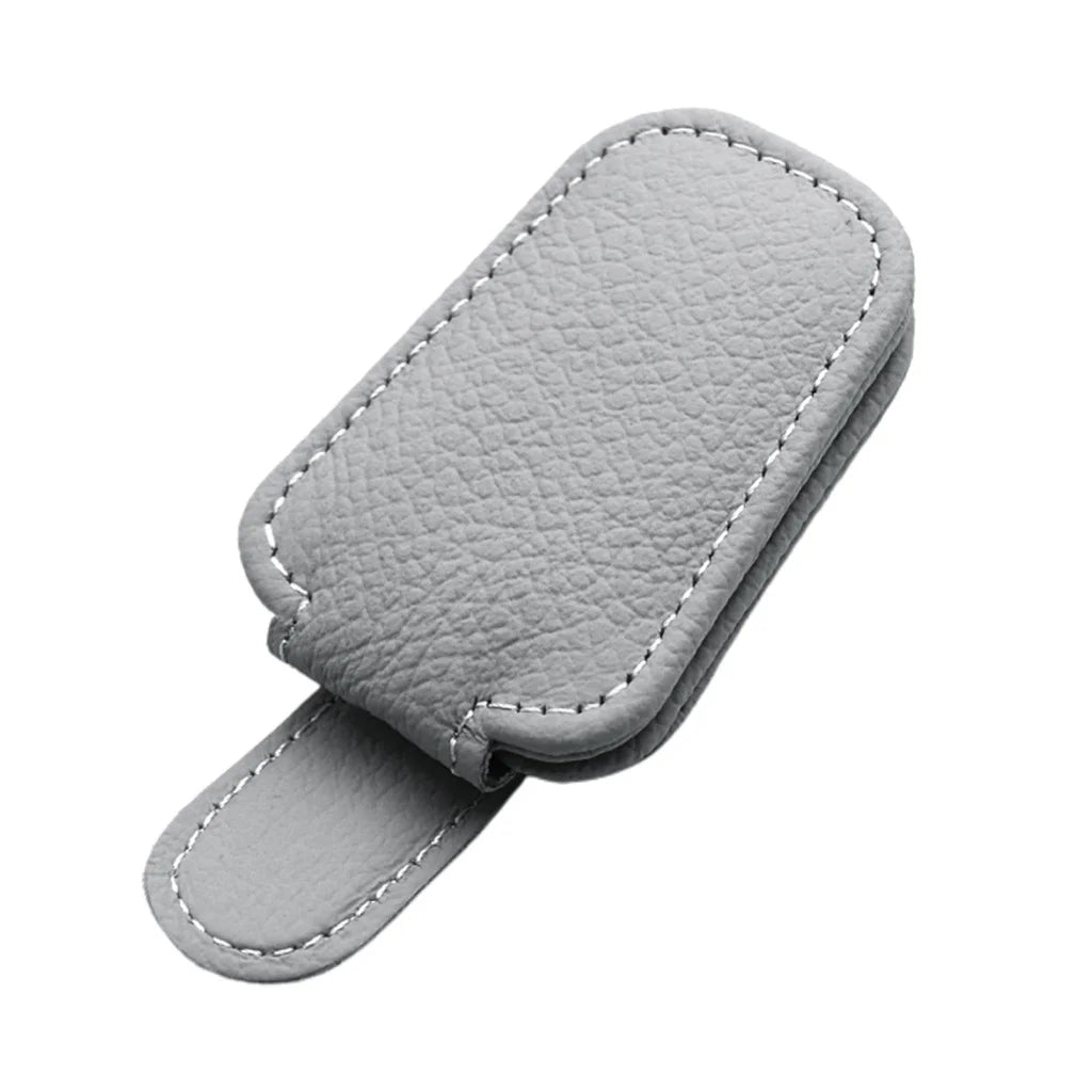 Sonnenbrillenhalter ist geeignet für Auto-Sonnenblenden Magnetischer Leder-Sonnenbrillenclip und Ticketclip Auto-Sonnenblenden-Zubehör