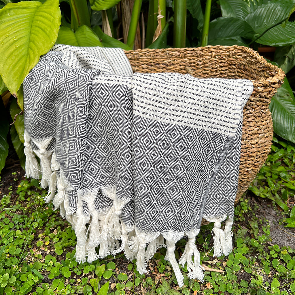 Türkisches Plaid mit Rautenmuster