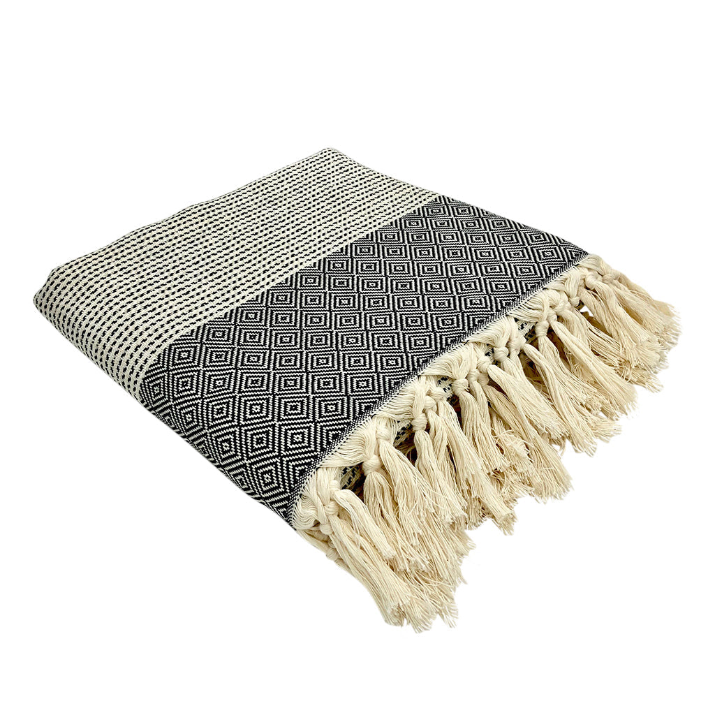 Türkisches Plaid mit Rautenmuster