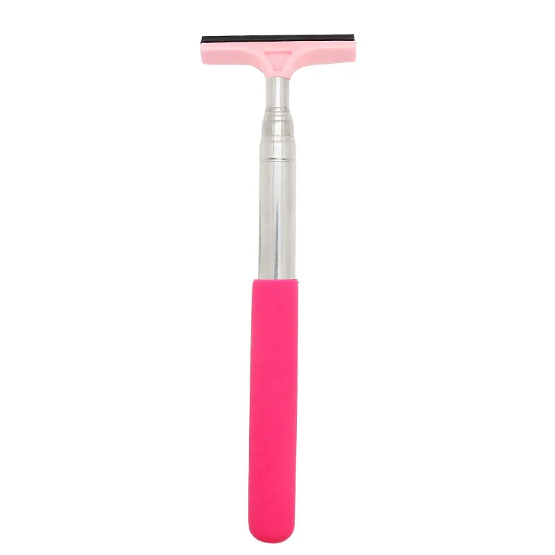 Car Rearview Mirror Wiper Telescopic Handle Car Rearview Mirror Wiper Durable Stainless Auto Glass Cleaning Tools Cleaning Brush