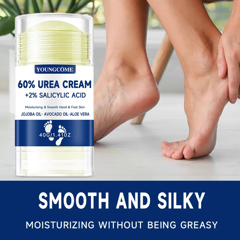 Fußcreme mit 60% Urea + 2% Salicylsäure Intensive feuchtigkeitsspendende Fuß- und Handpflege Feuchtigkeitscreme für Füße und Hände