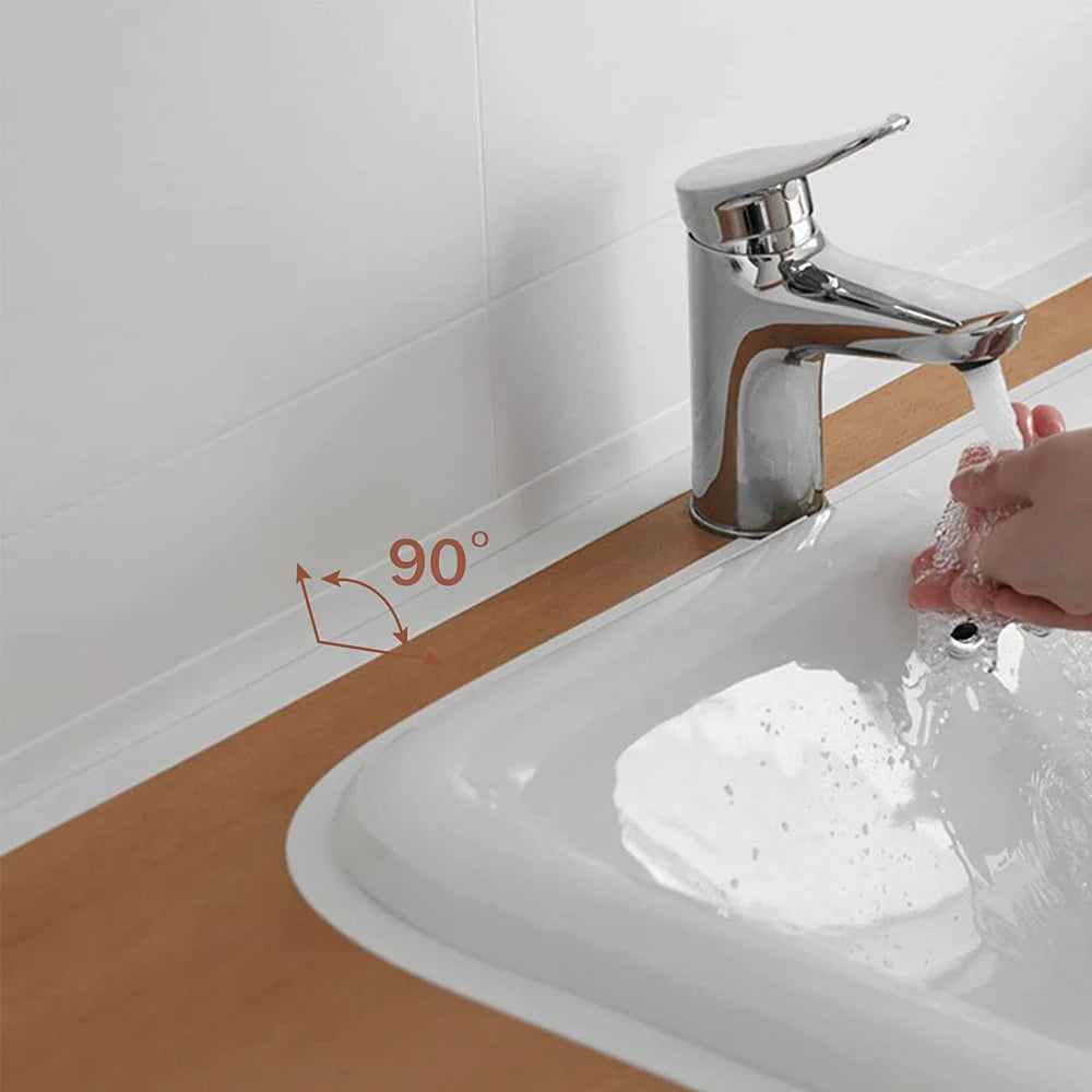 Selbstklebendes Dichtungsband PVC Öldicht Küchenspüle Kantenband Wasserdicht Bad WC Eckwandaufkleber