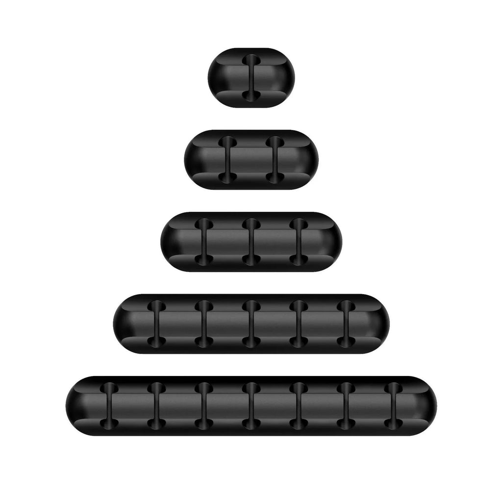 Silicone USB Cable Organizer USB Charging Cable Winder Desktop Tidy Management Clips Cable Holder For Mouse earphone Accessories