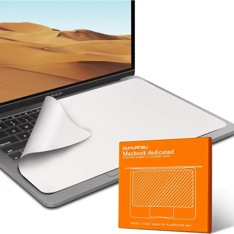 Geeignet für MacBook Pro Tastatur-Staubtuch, Luftwischertuch, Laptop Computer 13/15/16 Zoll Mac Bildschirmreinigungs-Abdeckungstuch