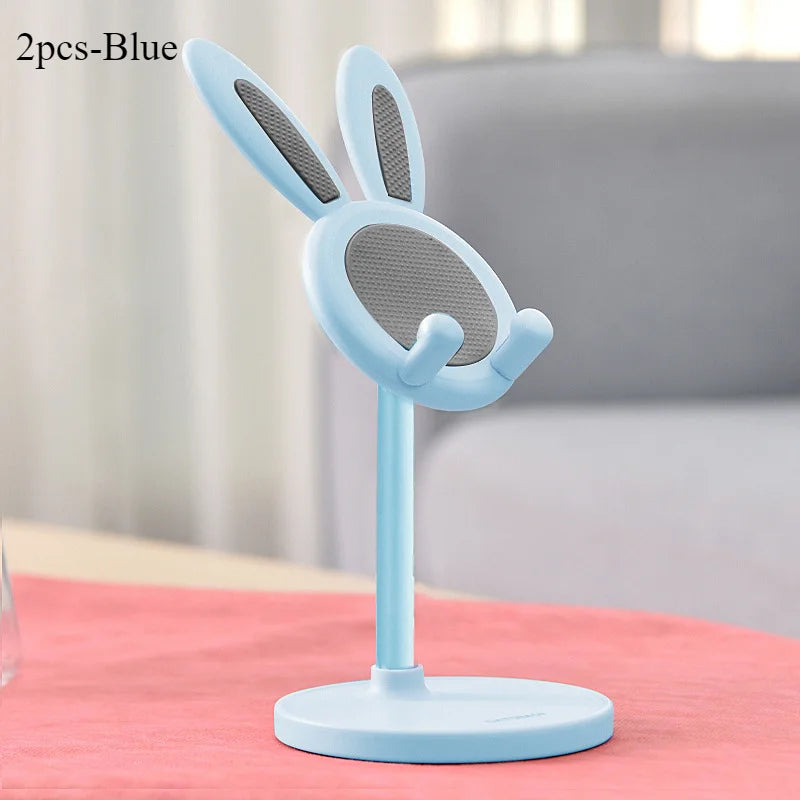 Niedlicher Hasen Handy-Ständer Desktop Höhenverstellbar Handyhalterung Handy-Zubehör Handy-Ständer Handy-Griff