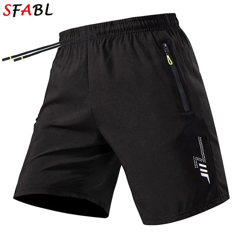 Sommer Herren Shorts Coole Sportbekleidung Laufshorts Freizeit-Unterteile Fitnessstudio Fitness Training Jogging Shorts Herren Schwarz Grau