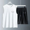 Herren Tank Top Sets 2026 Sommer schnelltrocknend für den Strand Sportbekleidung Laufen Strand Sport Zweiteiler Atmungsaktiv Oversize