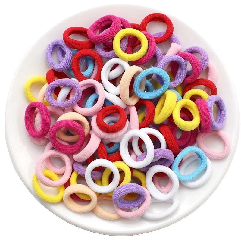 Colorful Basic  Hair Ties Scrunchie Rubber Band Ponytail Hold Fashion Hair Accessories For Girls