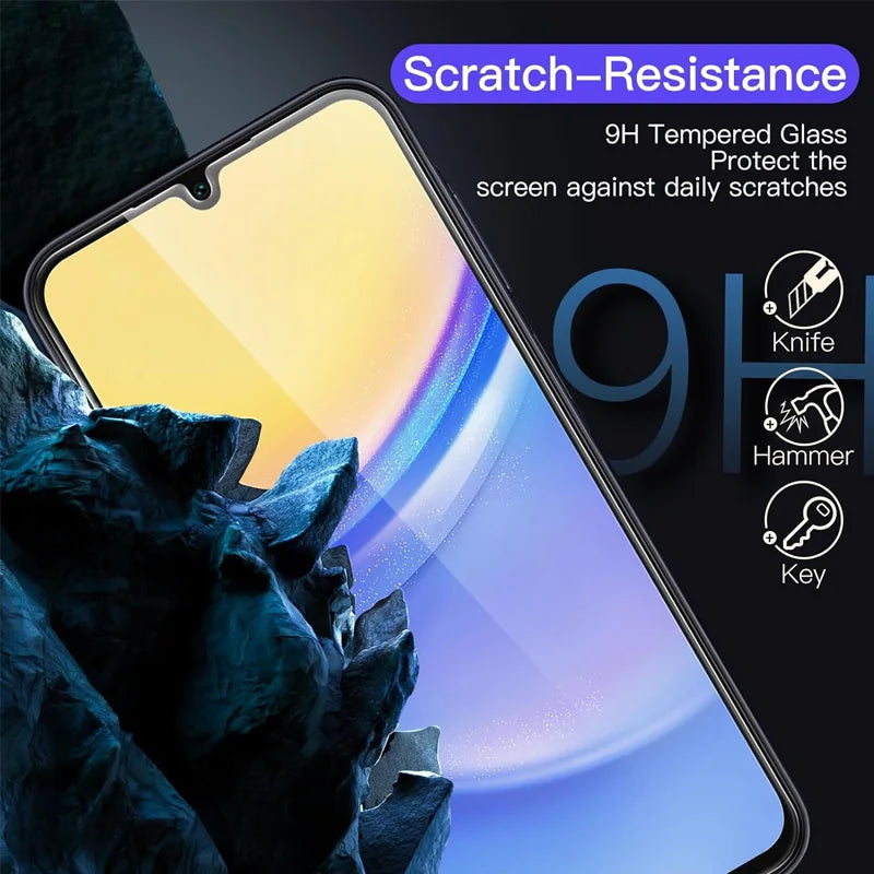 9H Displayschutzfolie für Samsung A15 A16 A56 A36 A17 A14 A25 A24 A55 A53 A52 A57 A37 A34 A35 Panzerglas Samsung Galaxy A15