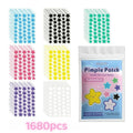 280/1120/1680pcs Seven-Color Star Pimple Patches – Invisible Hydrocolloid Dots for Fun & Gentle Skincare