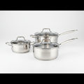 Ensemble de 3 casseroles en inox