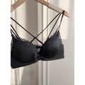 Ensemble Dessous Damen Leopard Knöpfe Vorne Push Up Neckholder Sexy Party Damen Klein Brustvergrößerung Runde Form Größen S-XLBest